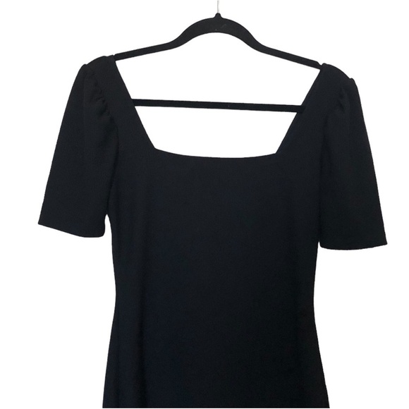 Club Monaco Puff Sleeve Knit Square Neck Mini Dress - Picture 6 of 9